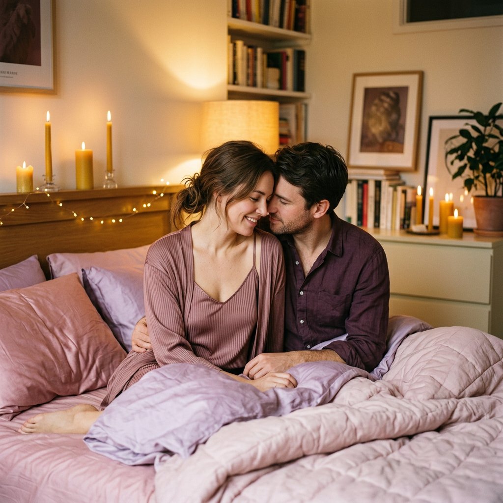 Edging technique plaisir prolongé - couple détendu profitant du moment présent
