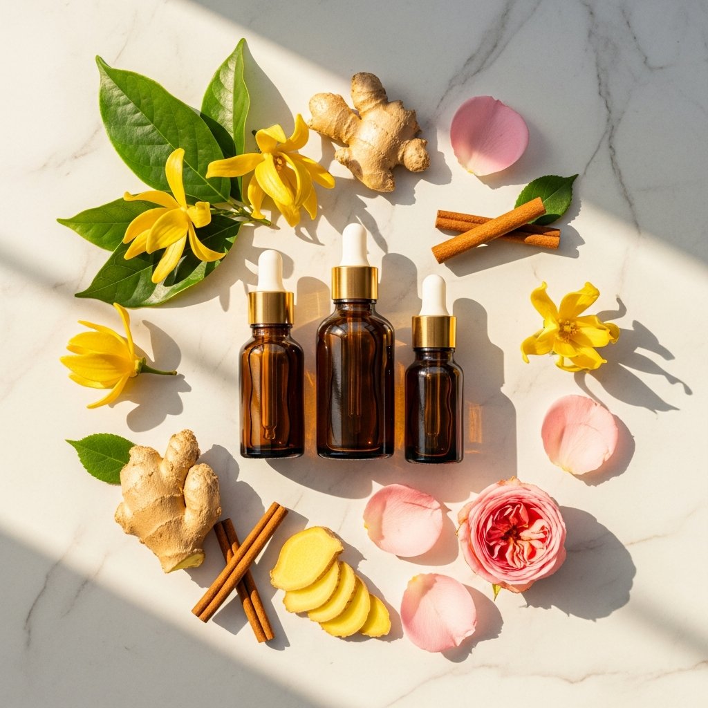 Aromathérapie et sexualité - huiles essentielles aphrodisiaques ylang-ylang gingembre rose