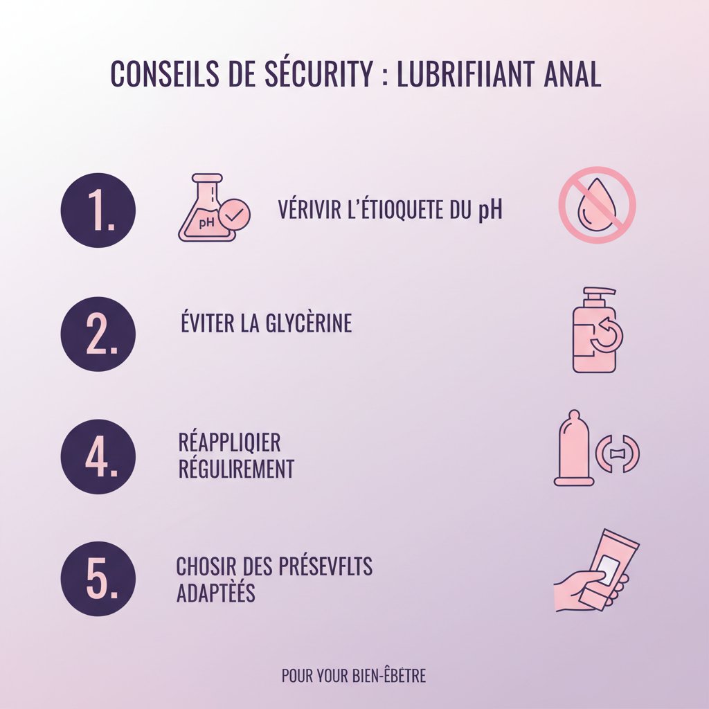 Lubrifiant anal - conseils de sécurité et application