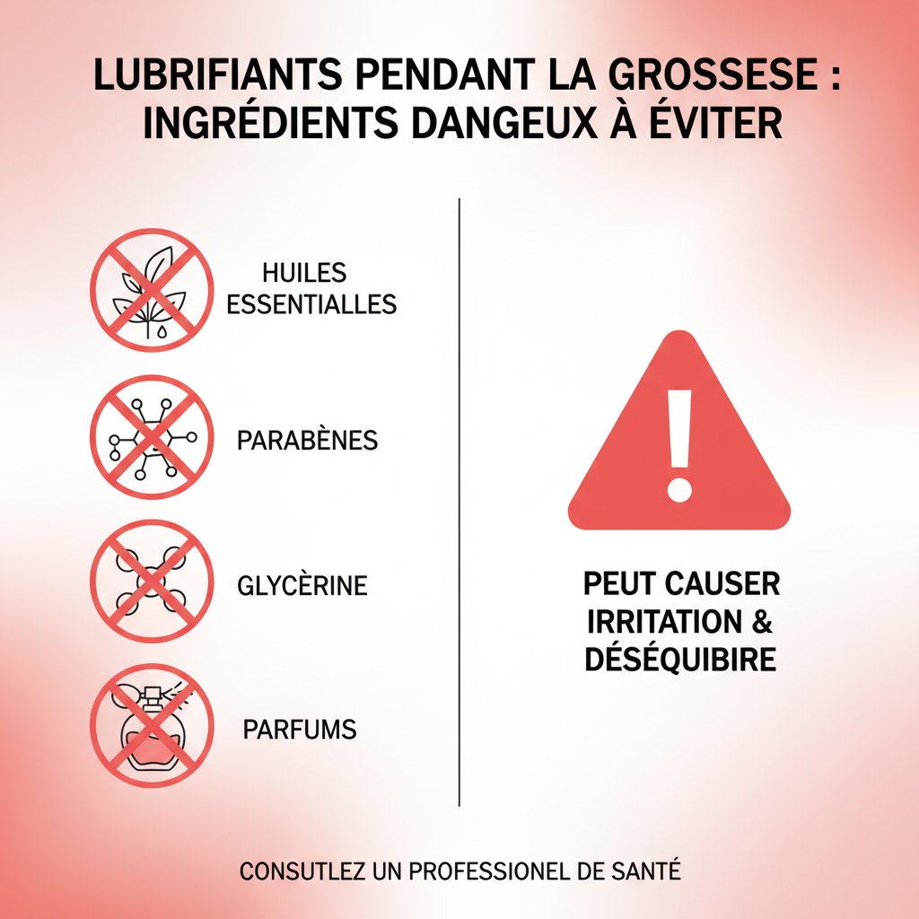 Lubrifiant grossesse - ingrédients dangereux à éviter enceinte