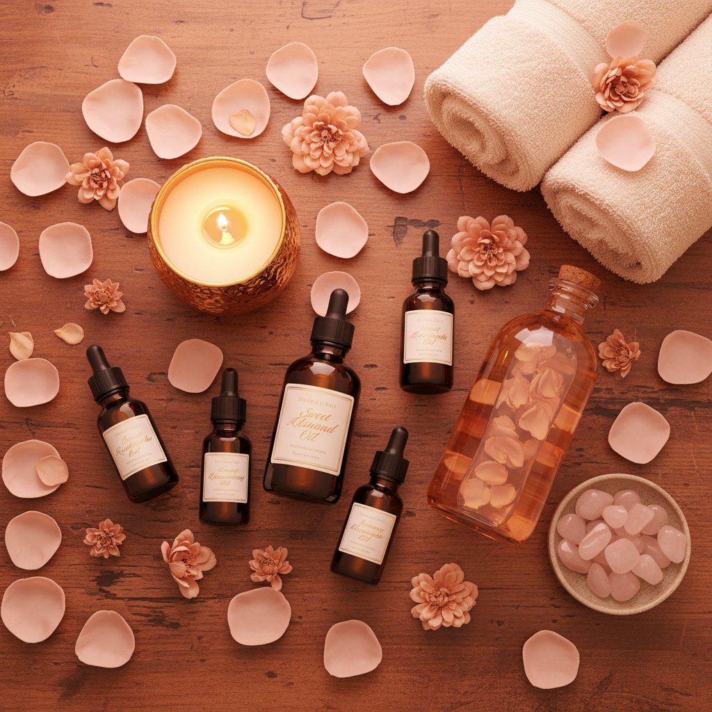 Massage tantrique couple - huiles essentielles et accessoires de massage