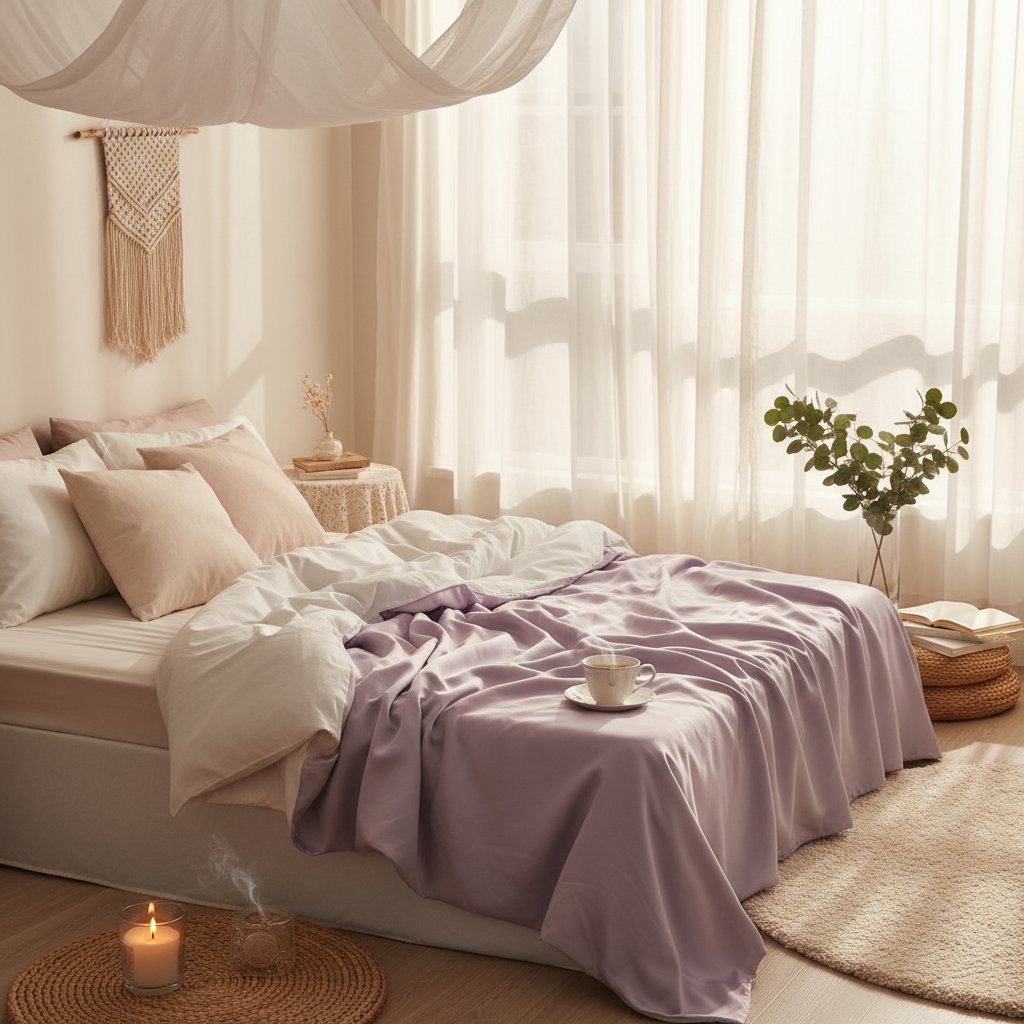 Orgasme clitoridien - chambre douce et apaisante pour le lâcher-prise