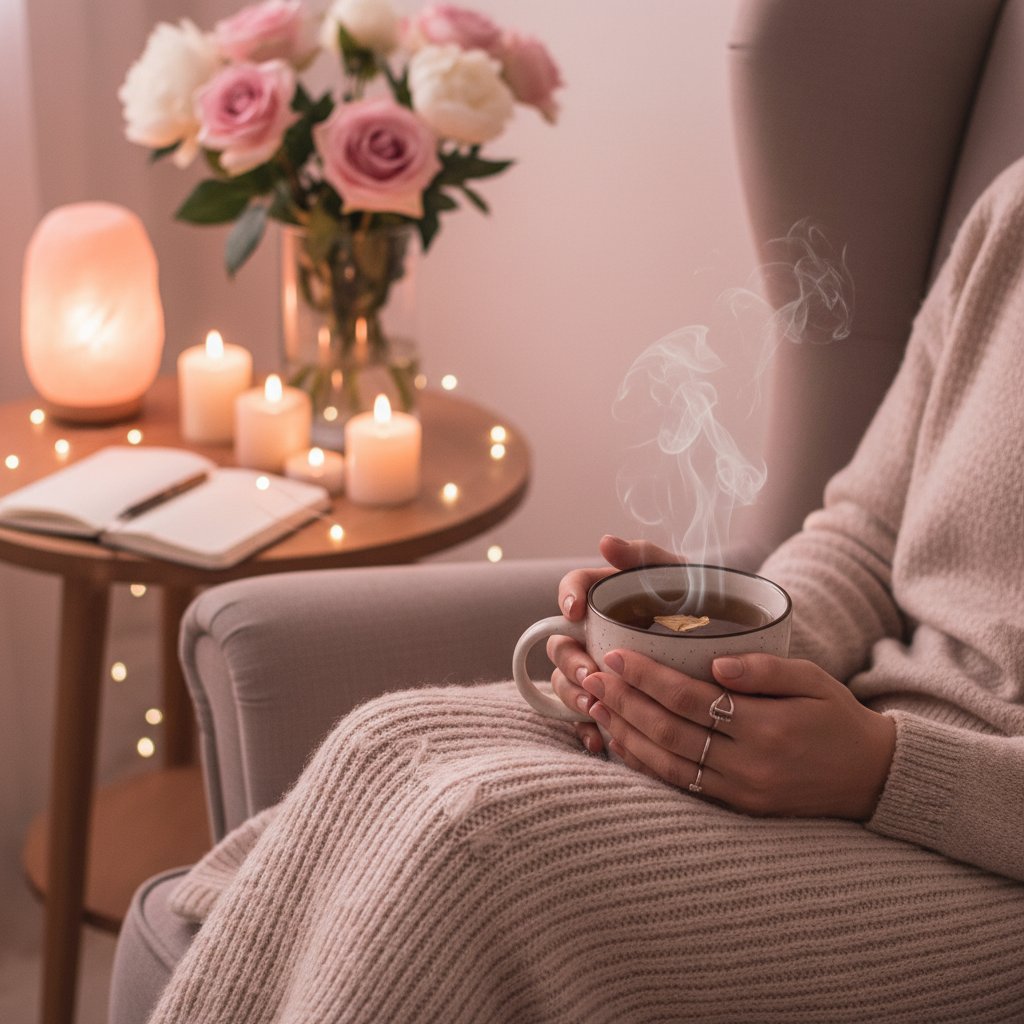 Plaisir féminin après 30 ans - moment de self-care et bien-être intime