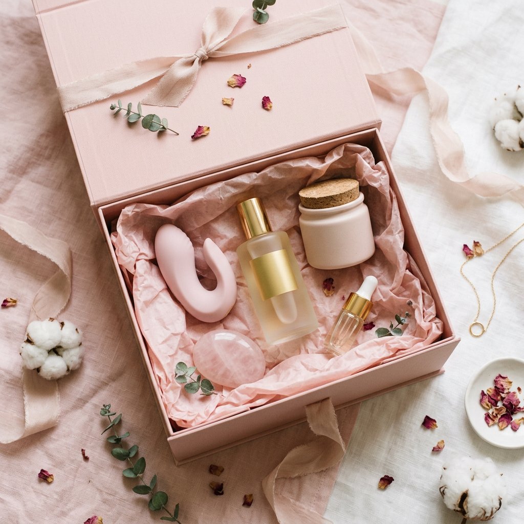 Premier sextoy couple - idées cadeau coffret bien-être intime