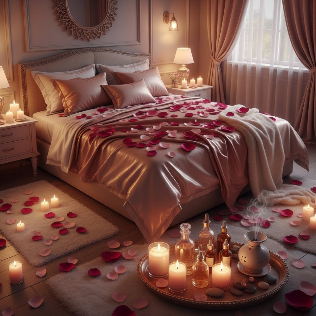 Sexualité épanouie longue relation - ambiance romantique avec bougies