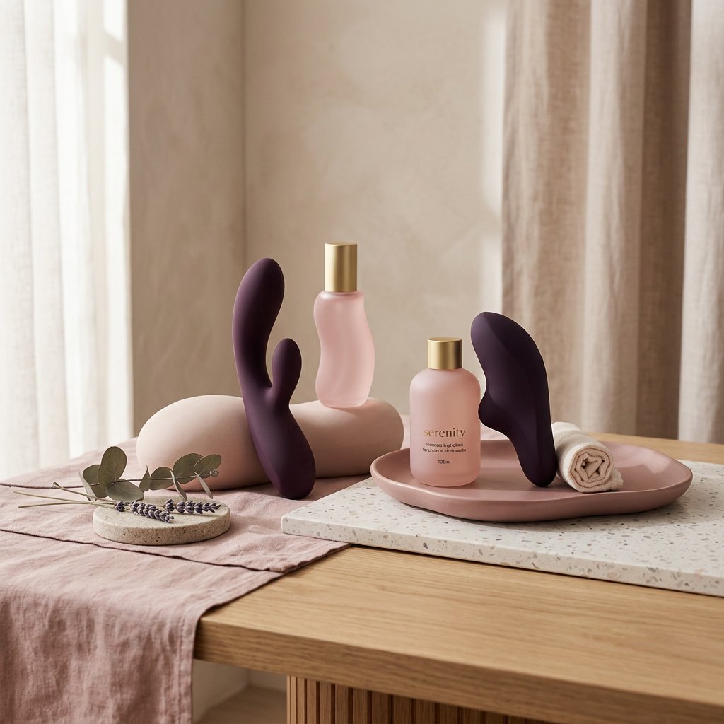 Vibromasseur silencieux discret - ambiance romantique lumi\u00e8re tamis\u00e9e