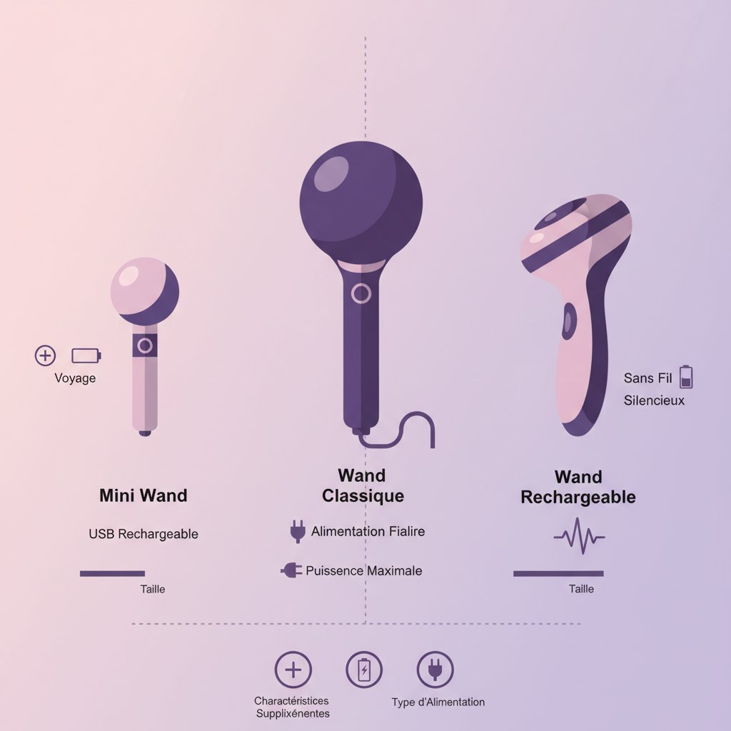 Vibromasseur wand guide utilisation - comparaison types de wand