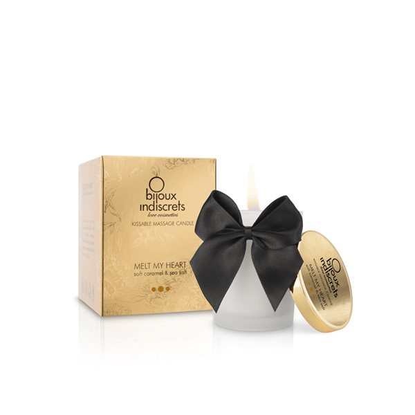 Bougie de massage embrassable caramel - Bijoux Indiscrets