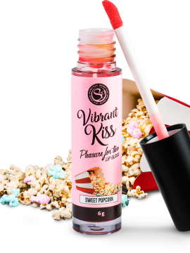 Gloss vibrant comestible saveur popcorn - Secret Play