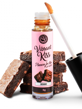 Gloss vibrant comestible saveur brownie - Secret Play