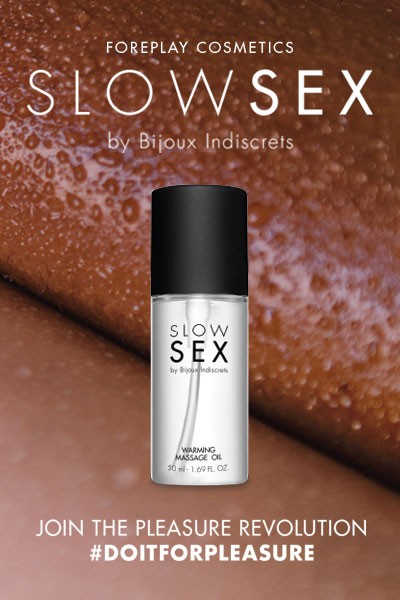 Huile de massage chauffante coco Slow Sex - Bijoux Indiscrets