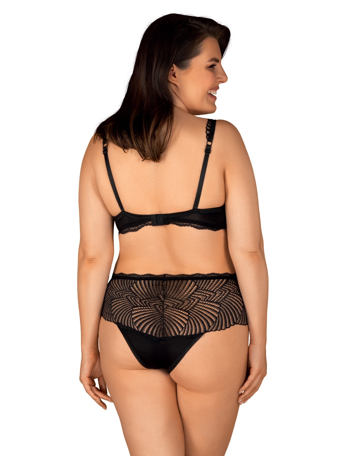 Ensemble lingerie dentelle et tissu opaque Klarita - Obsessive – Image 3