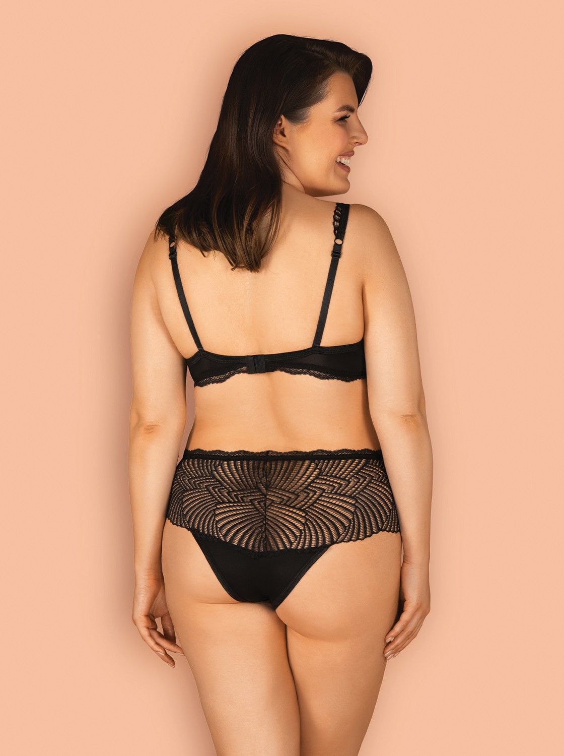Ensemble lingerie dentelle et tissu opaque Klarita - Obsessive – Image 8
