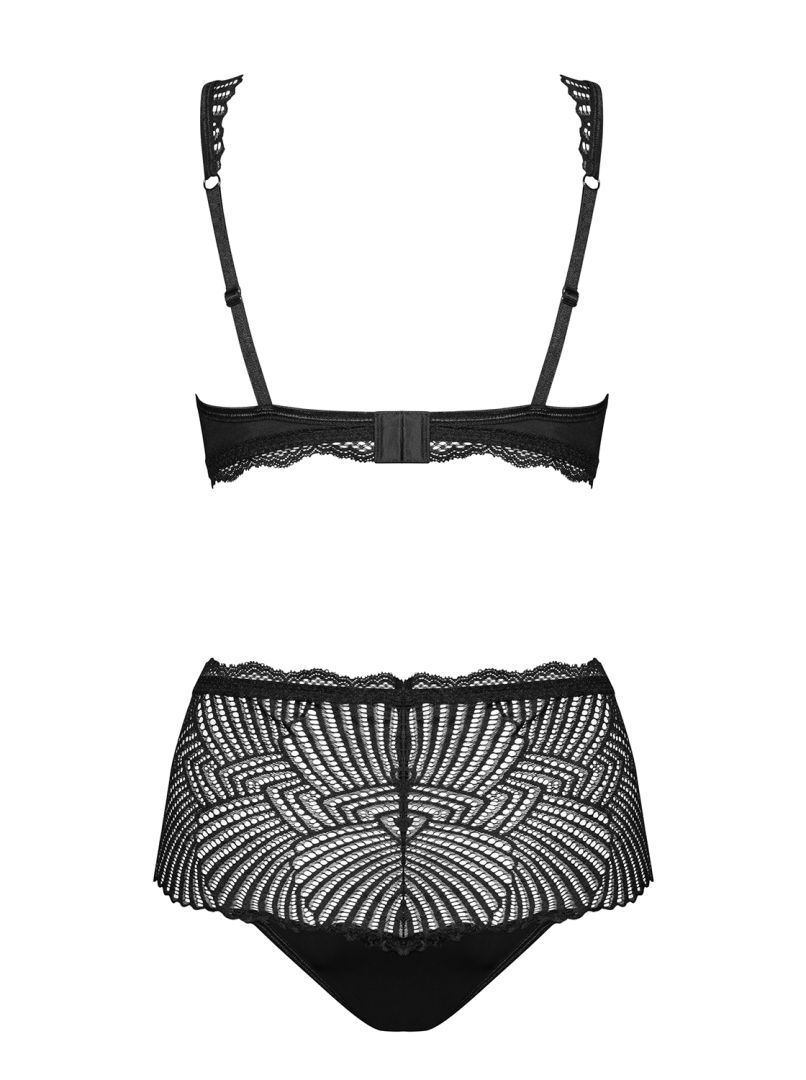 Ensemble lingerie dentelle et tissu opaque Klarita - Obsessive – Image 10