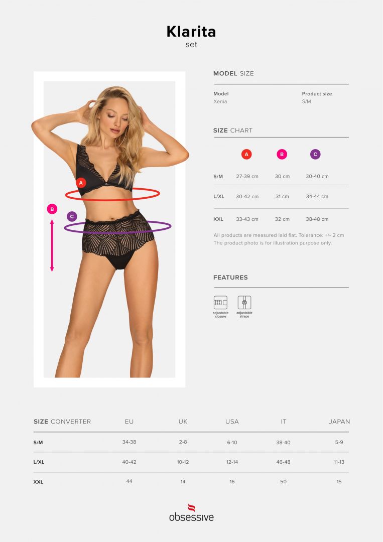 Ensemble lingerie dentelle et tissu opaque Klarita - Obsessive – Image 11