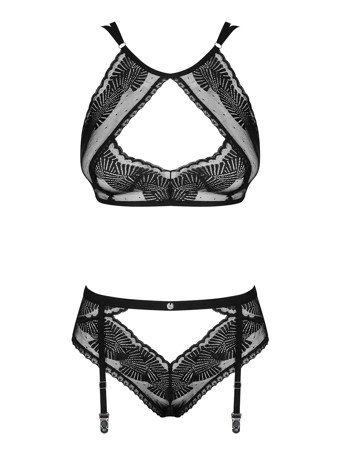 Ensemble lingerie résille géométrique Allastia - Obsessive – Image 7