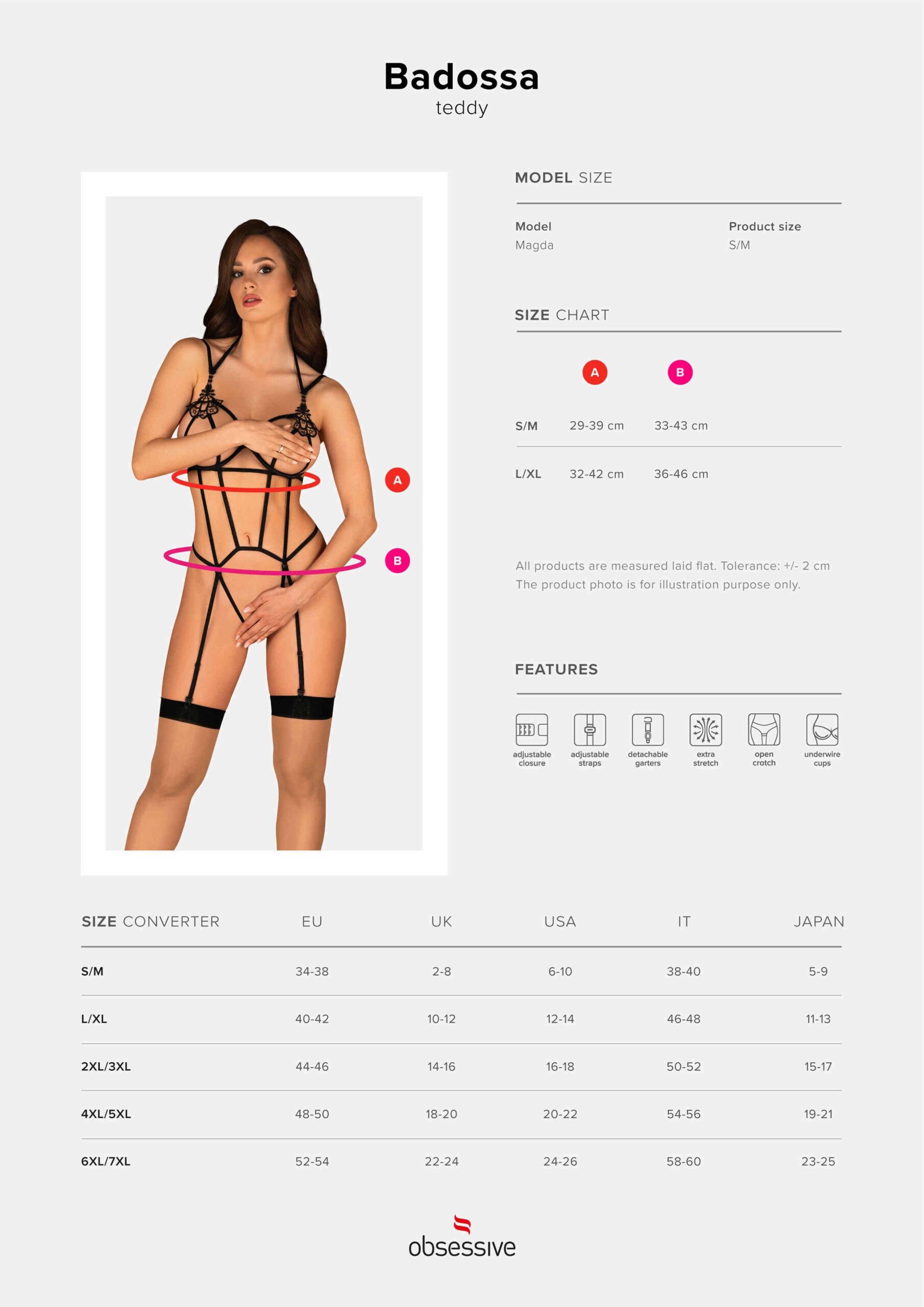 Body ouvert en guipure Badossa - Obsessive – Image 9