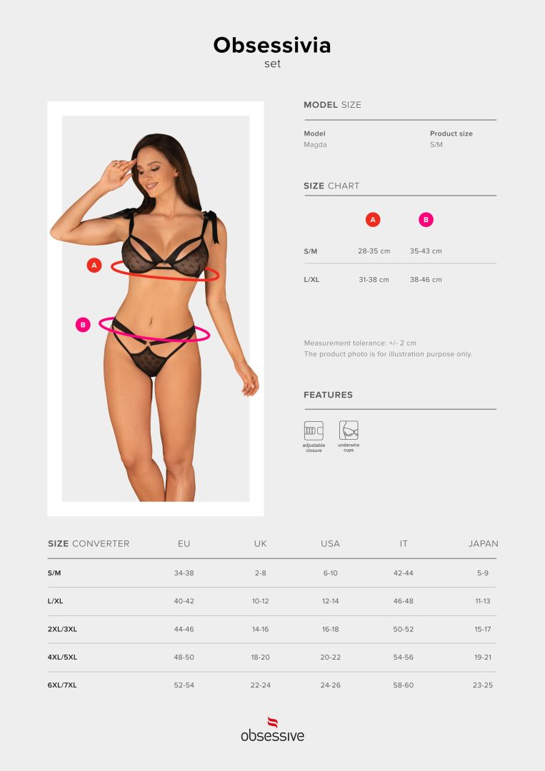 Ensemble lingerie soutien-gorge et culotte Obsessivia - Obsessive – Image 9