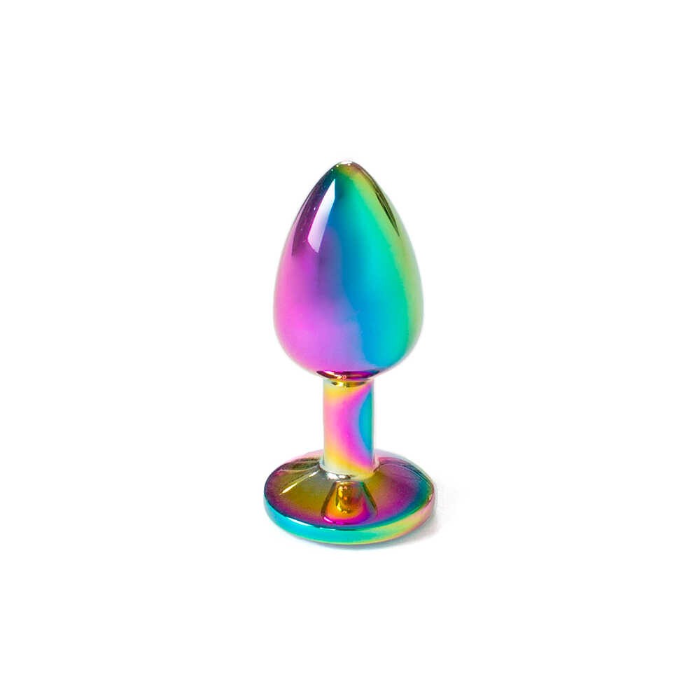 Plug anal en métal arc-en-ciel - Secret Play – Image 4