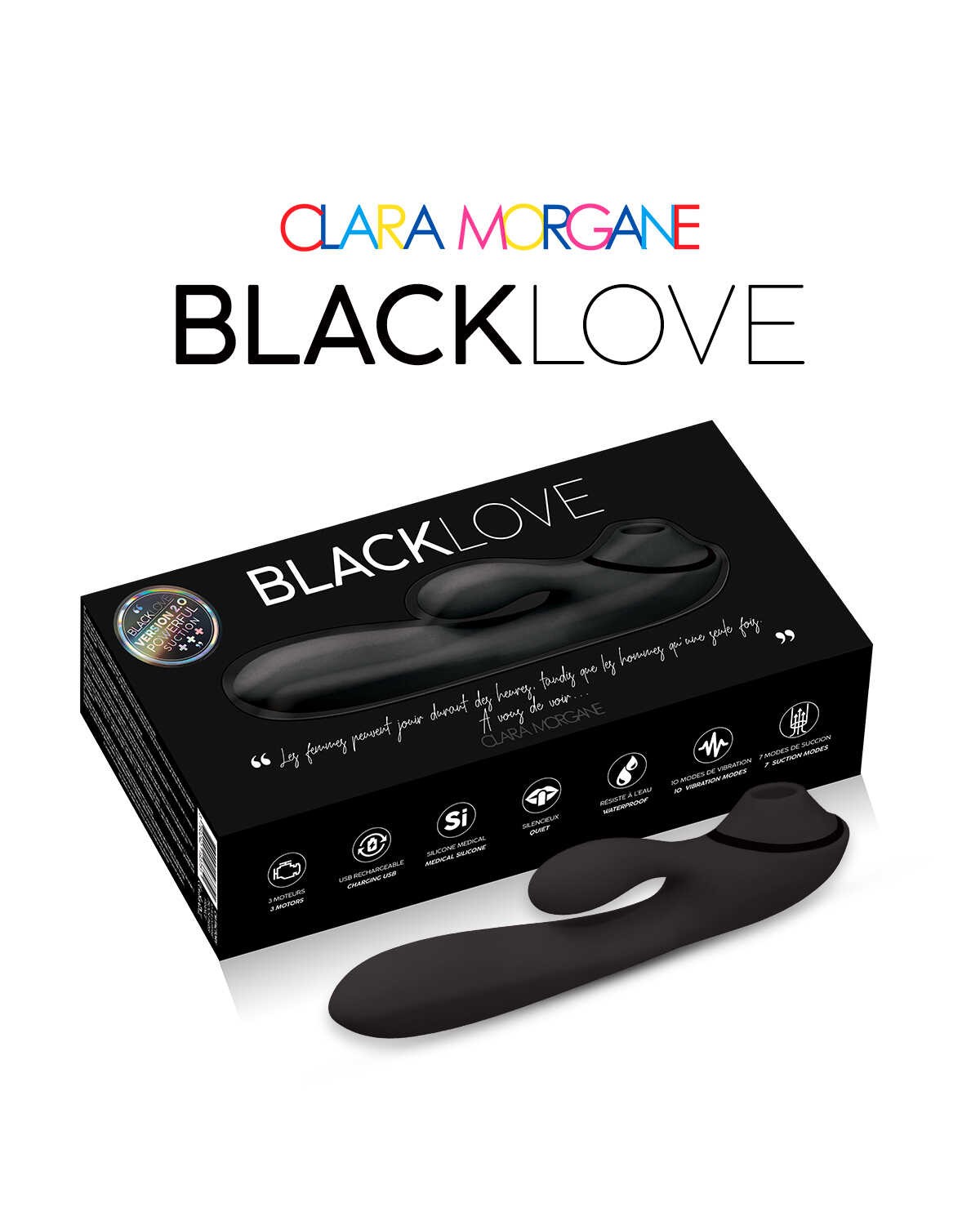 Stimulateur clitoridien et rabbit 2-en-1 - Clara Morgane