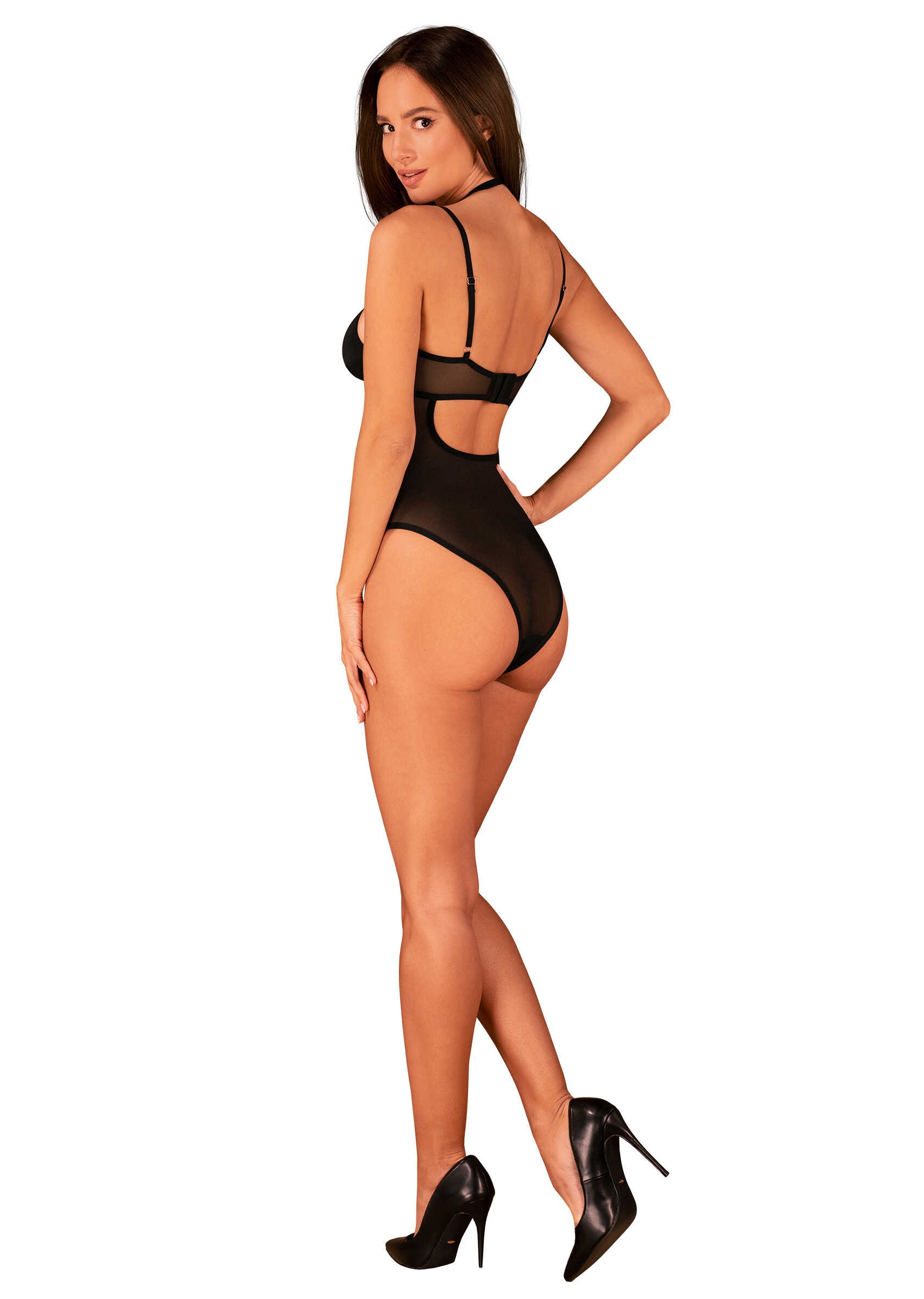 Body Selinne noir avec détails dorés - Obsessive – Image 4
