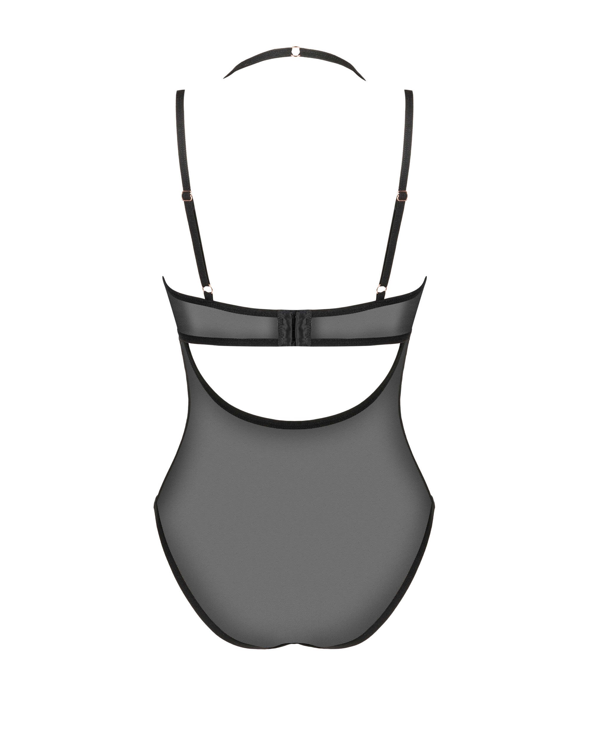 Body Selinne noir avec détails dorés - Obsessive – Image 8