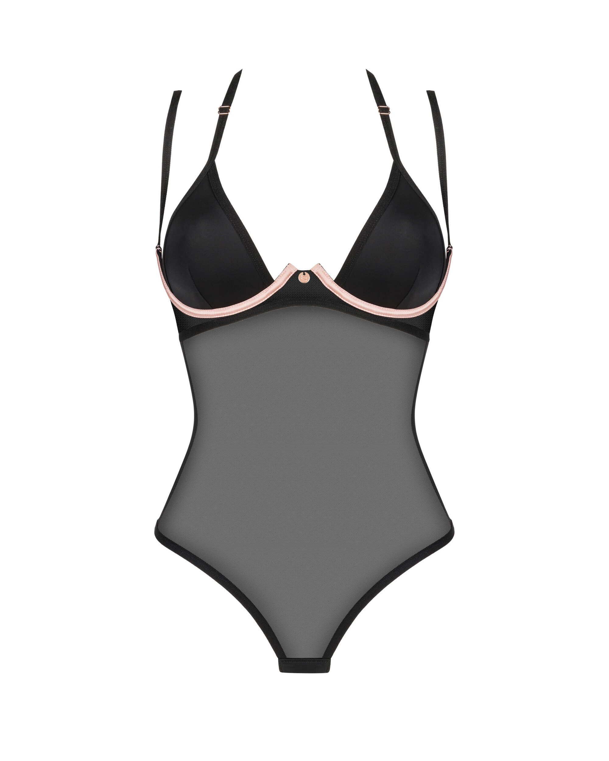 Body Selinne noir avec détails dorés - Obsessive – Image 7