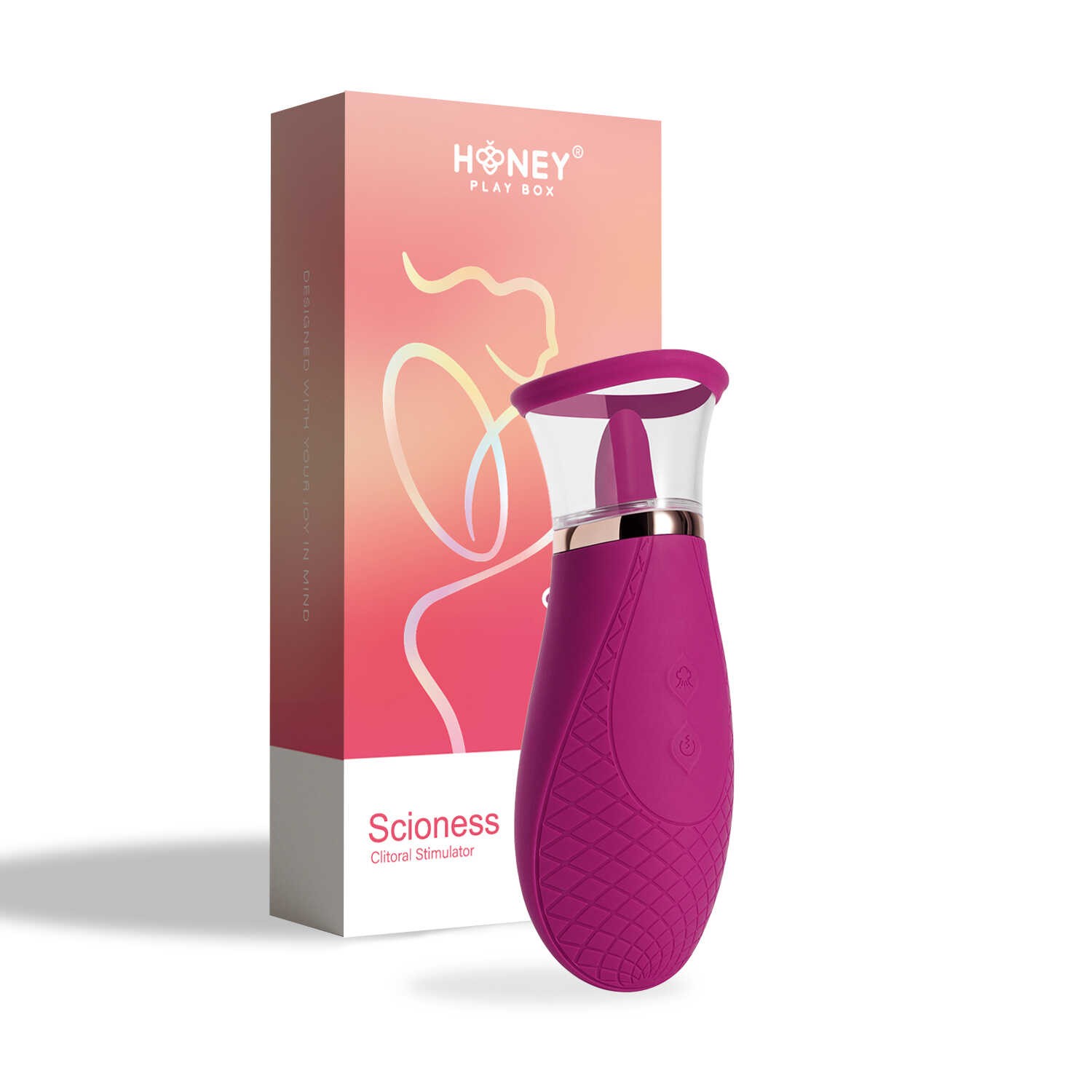 Pompe clitoridienne à langue vibrante - Honey Play Box