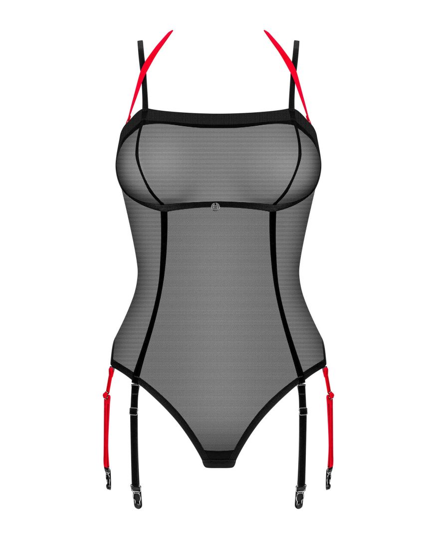 Body transparent avec jarretelles Glandez - Obsessive – Image 7