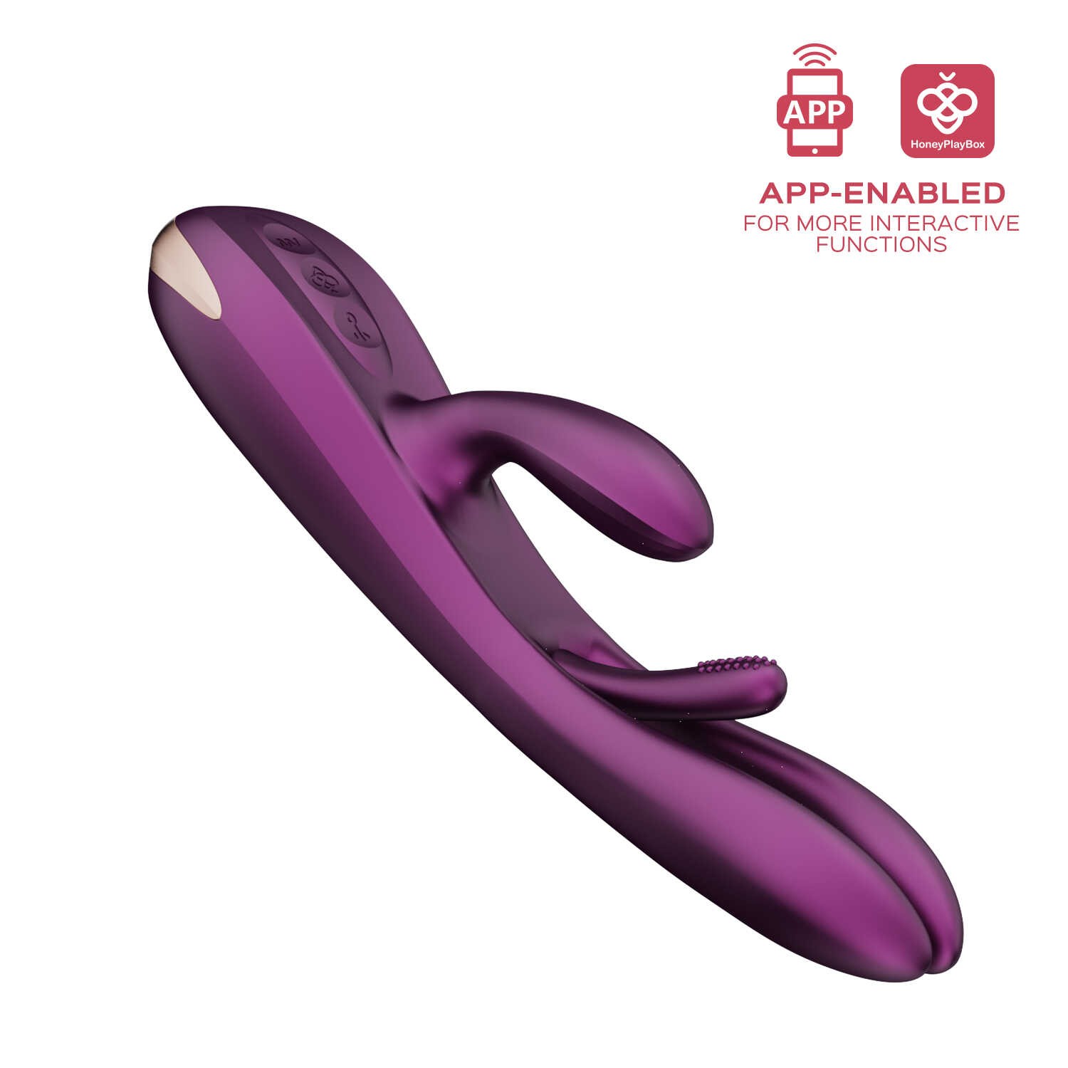 Vibromasseur rabbit connecté avec fonction tapotage - Honey Play Box – Image 2