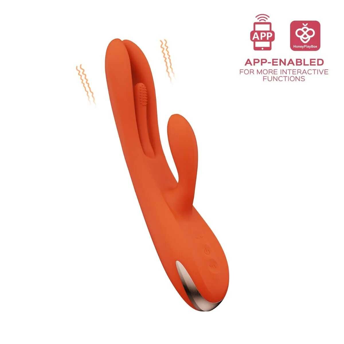 Vibromasseur rabbit connecté avec tapotement - Honey Play Box – Image 4