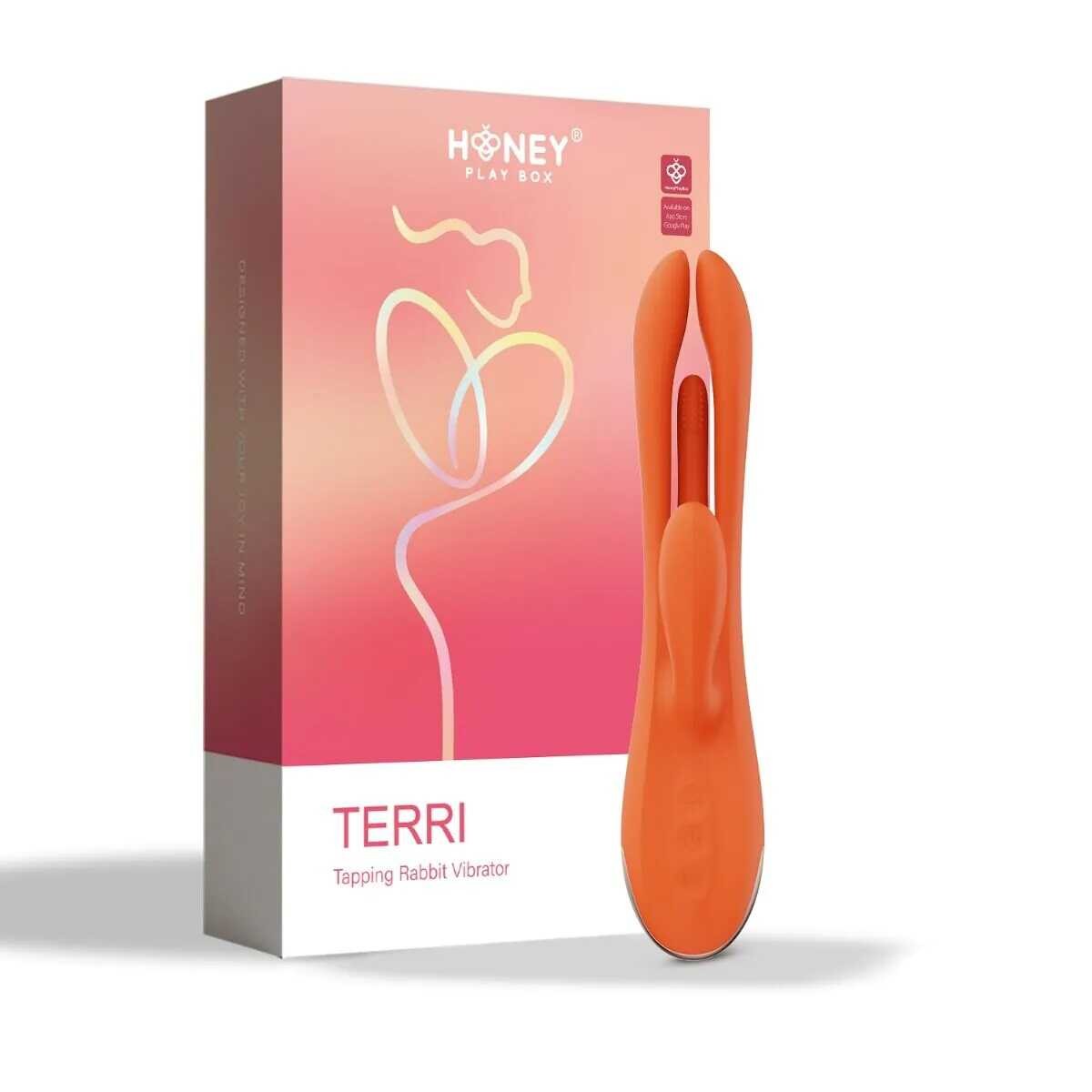 Vibromasseur rabbit connecté avec tapotement - Honey Play Box