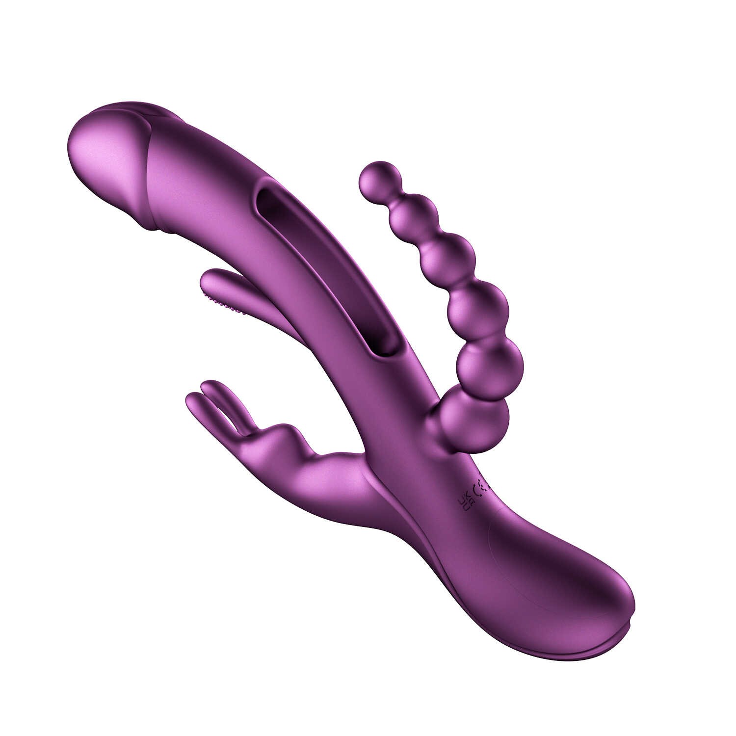 Vibromasseur rabbit 4 en 1 connecté violet - Honey Play Box – Image 6