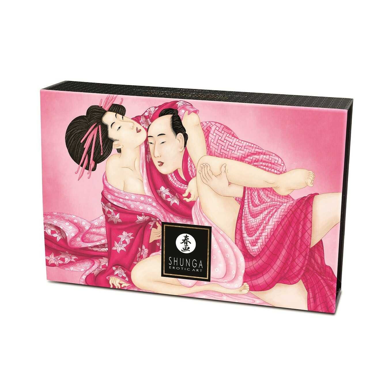 Poudre de massage comestible à la framboise avec plumeau - Shunga – Image 5