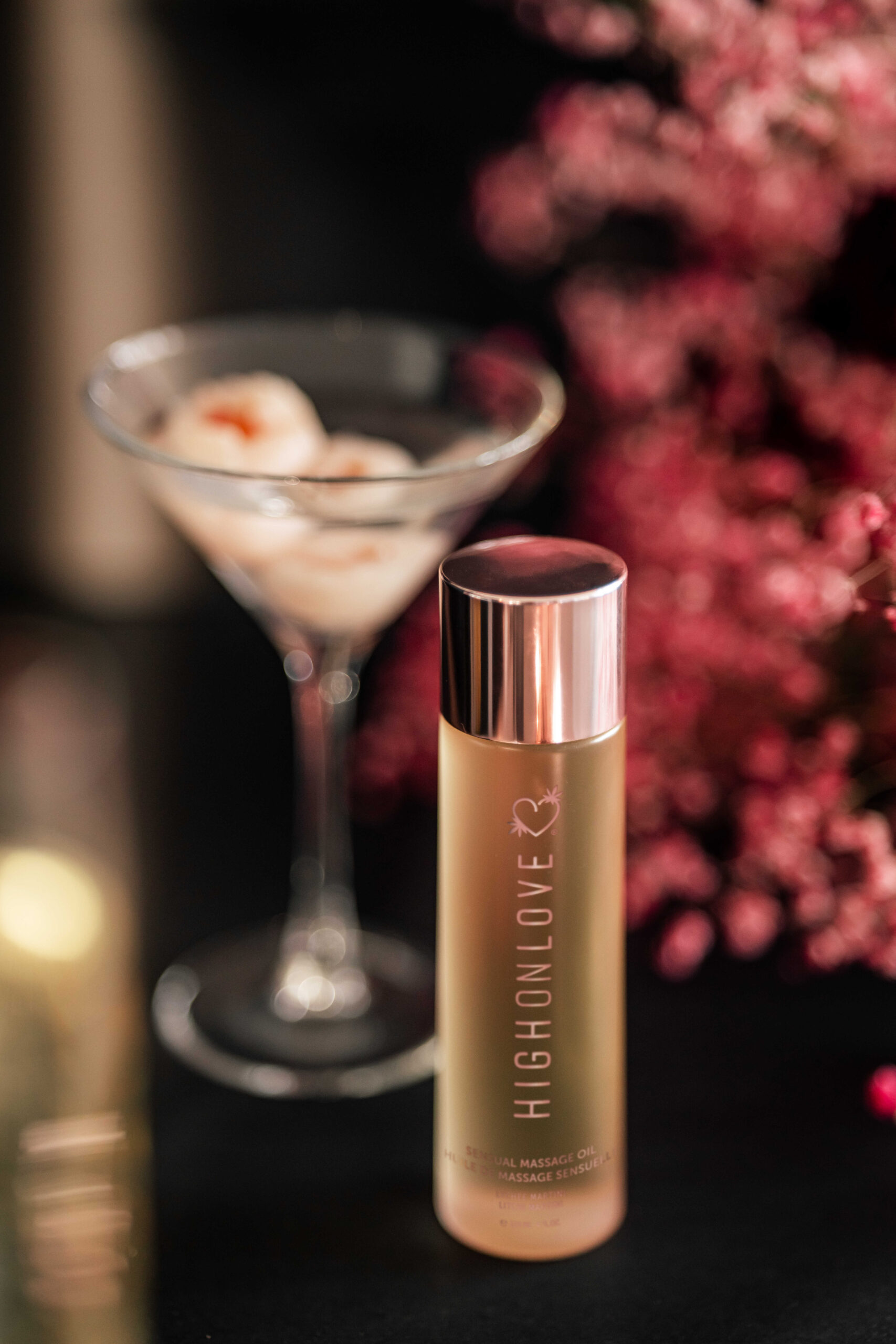 Huile de massage sensuelle martini litchi 120 ml - High On Love – Image 7