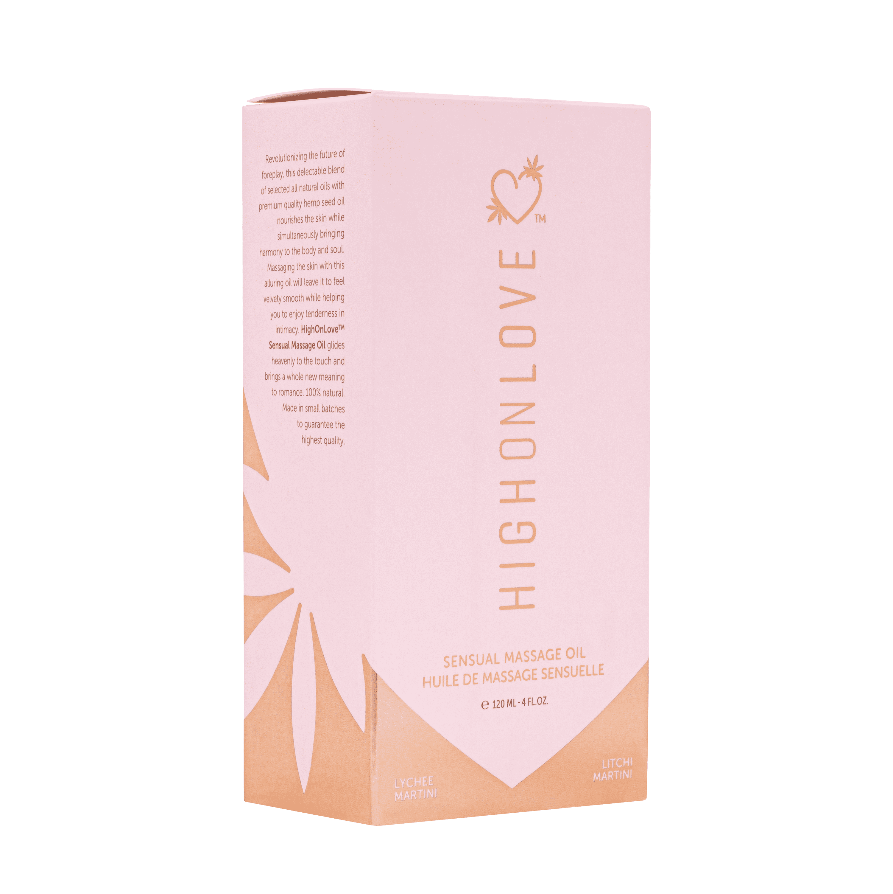 Huile de massage sensuelle martini litchi 120 ml - High On Love – Image 3