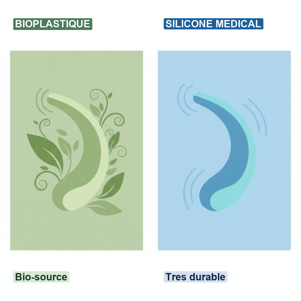 Bioplastique sextoy avenir écologique - comparaison silicone vs végétal