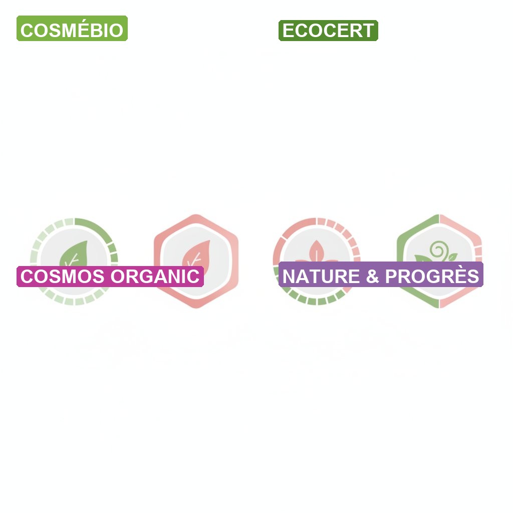 Label bio cosmetique intime certification - comparatif Cosmebio Ecocert Cosmos Nature et Progres