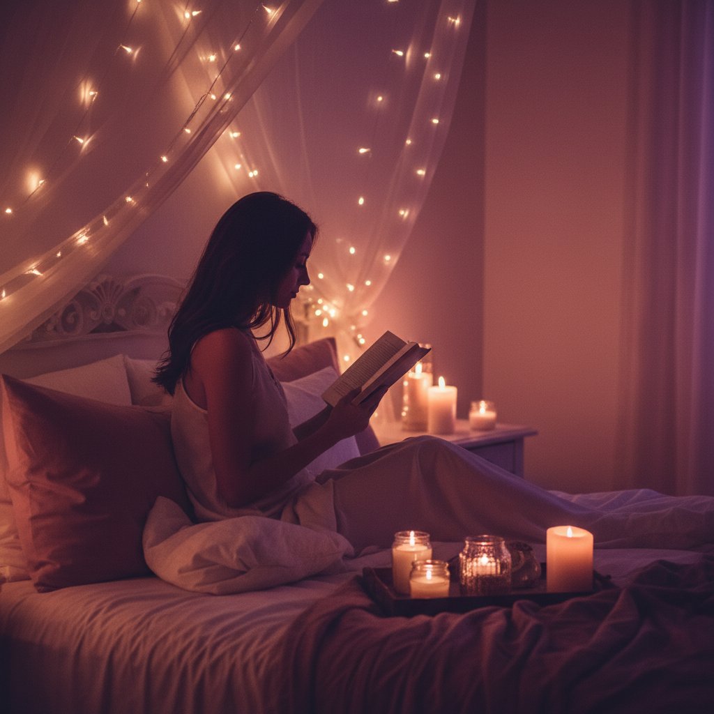 Littérature érotique femme guide - lecture intime dans une ambiance cosy