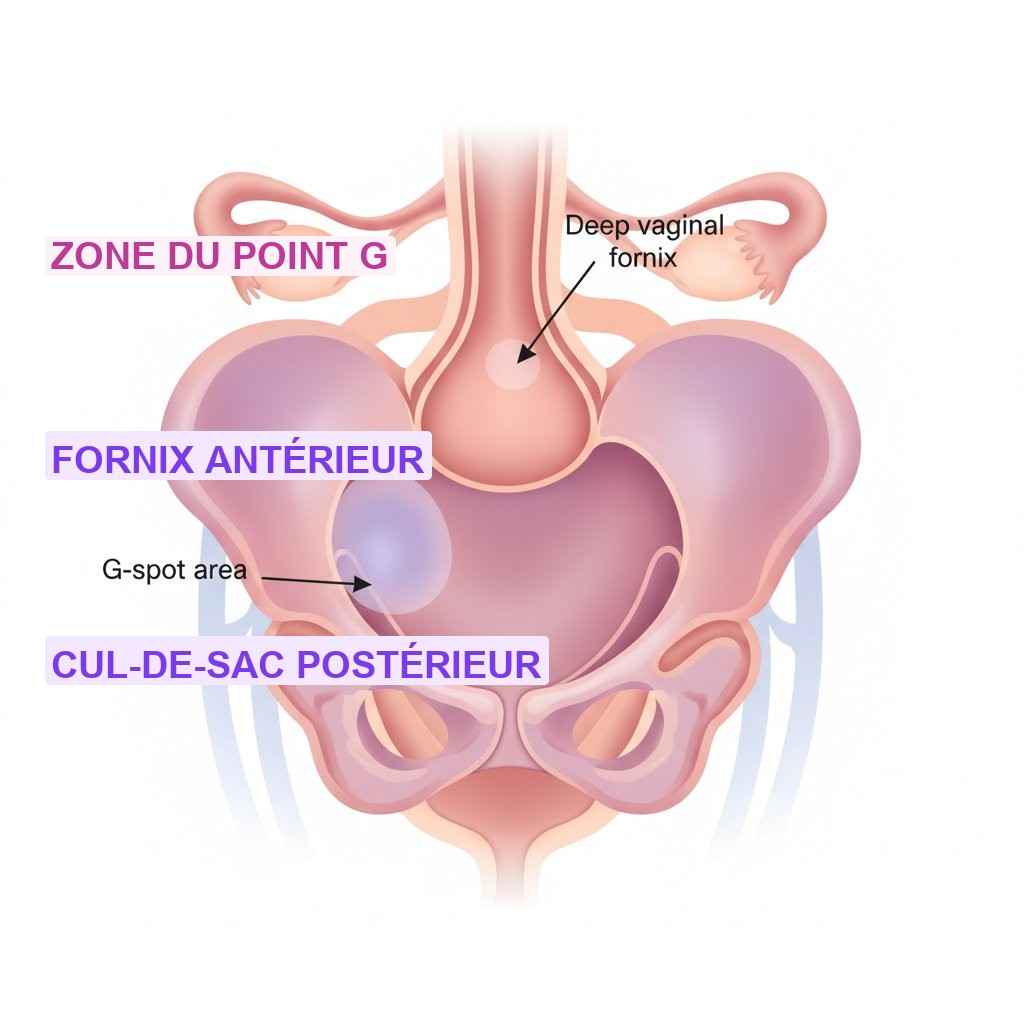 Orgasme vaginal - zones érogènes internes point G et fornix