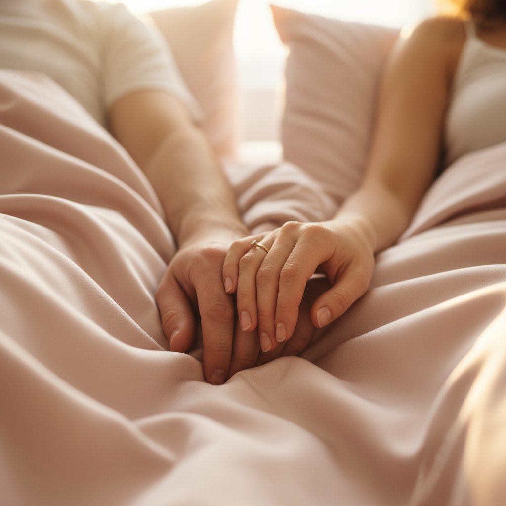 Parler de ses fantasmes couple - confiance et tendresse les mains enlacées