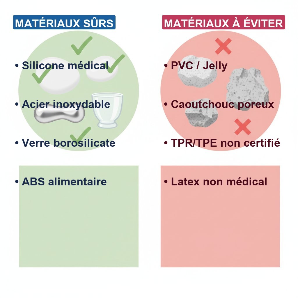 Sextoy hypoallergénique - matériaux sûrs vs matériaux à éviter pour peau sensible