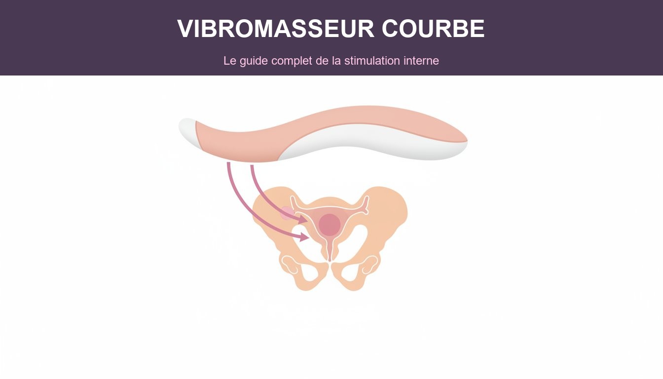 vibromasseur courbe avantages stimulation interne - illustration anatomique