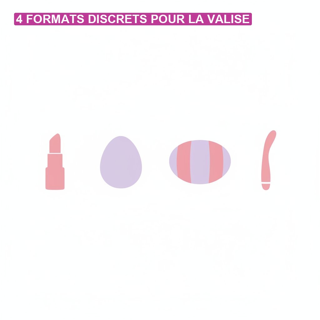 Vibromasseur voyage transport discret - comparaison de quatre formats compacts