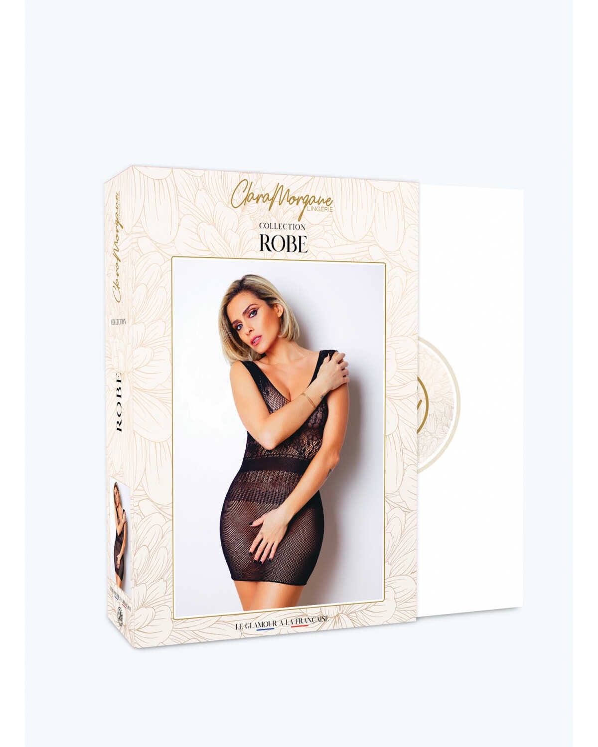 Robe nuisette transparente en dentelle - Clara Morgane – Image 3