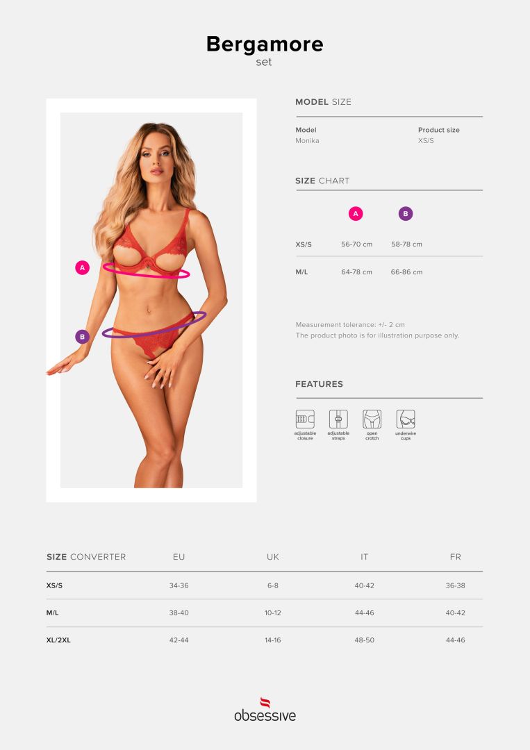 Ensemble ouvert soutien-gorge et string dentelle - Obsessive – Image 7