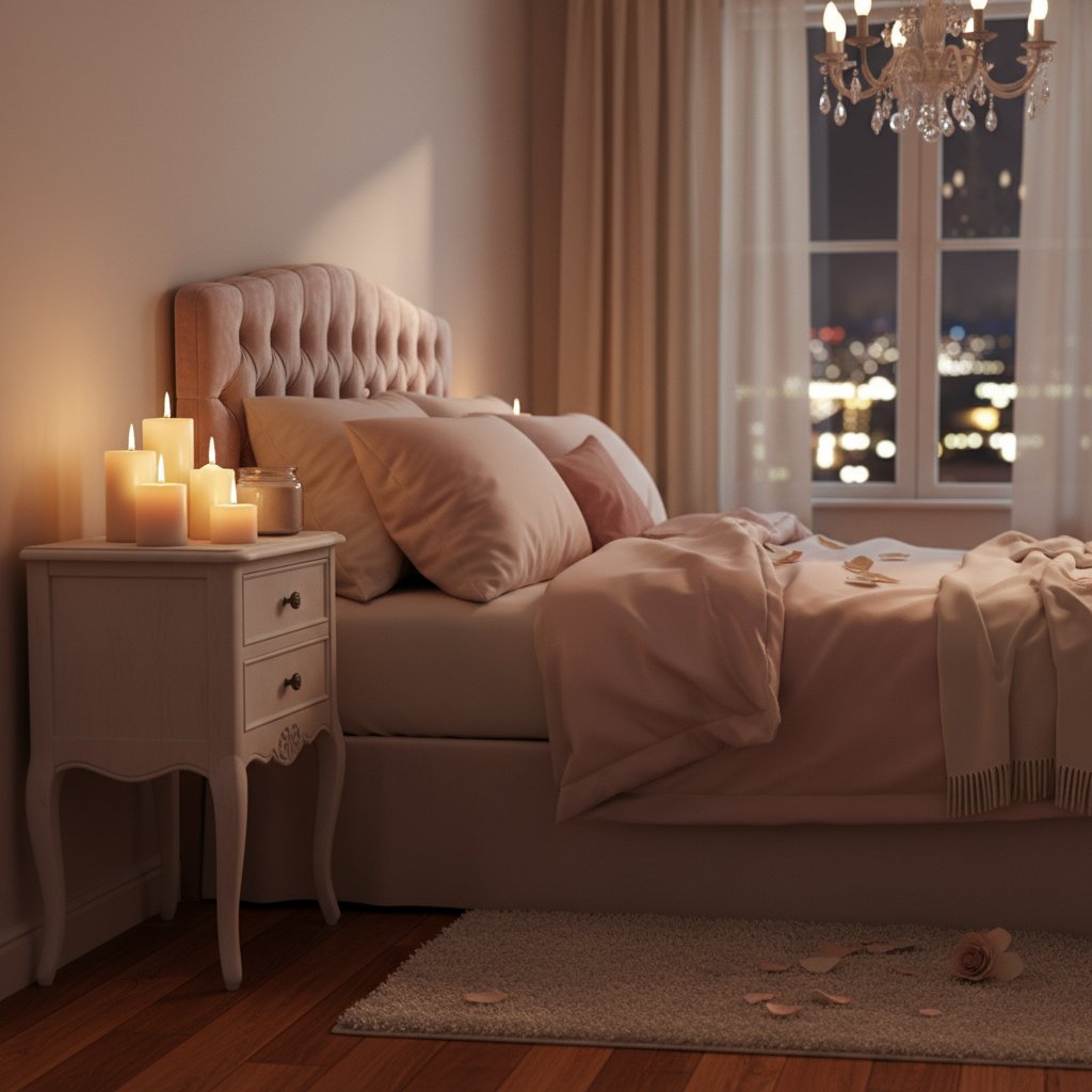 silence couple intime ressenti - ambiance bougies chambre