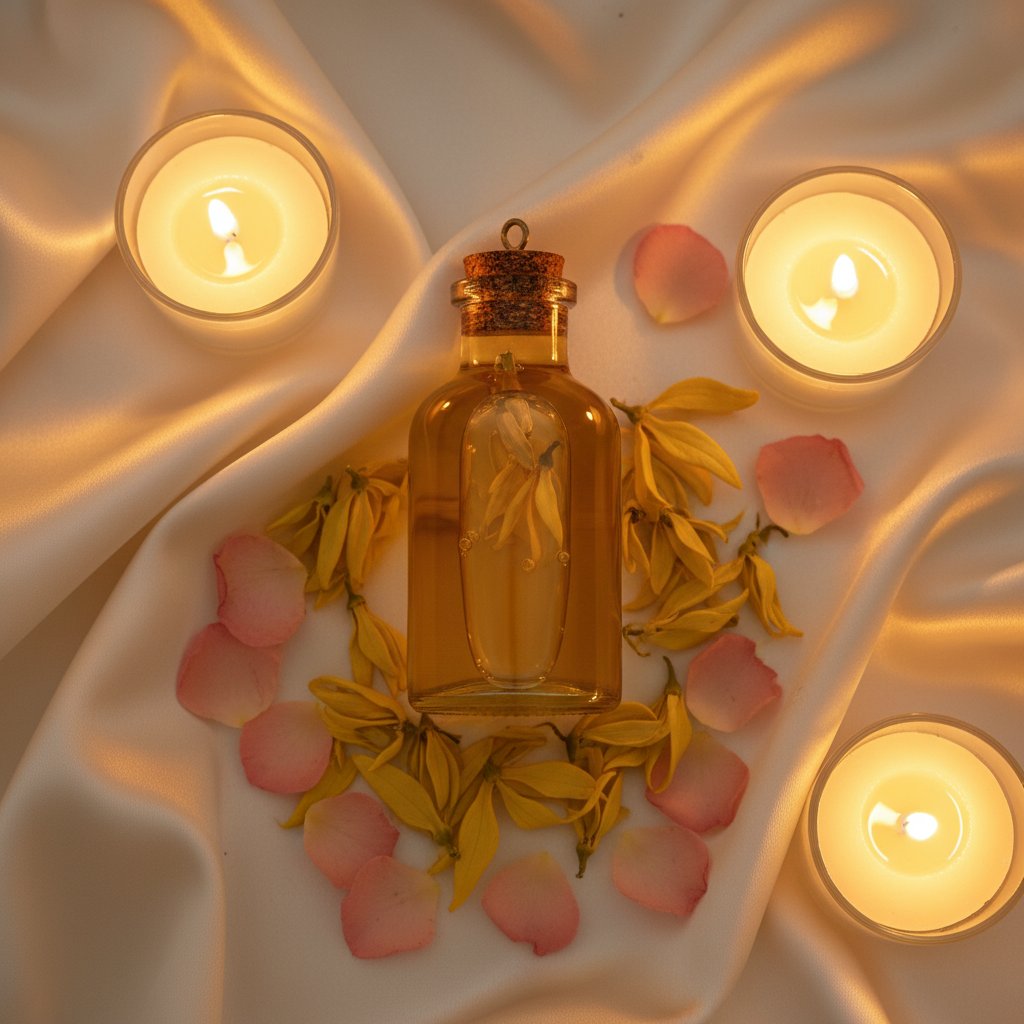 Huile essentielle ylang ylang massage couple effets - rituel et ambiance