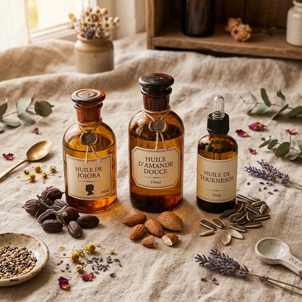 Antioxydant vitamine E huile maison - différentes huiles végétales support