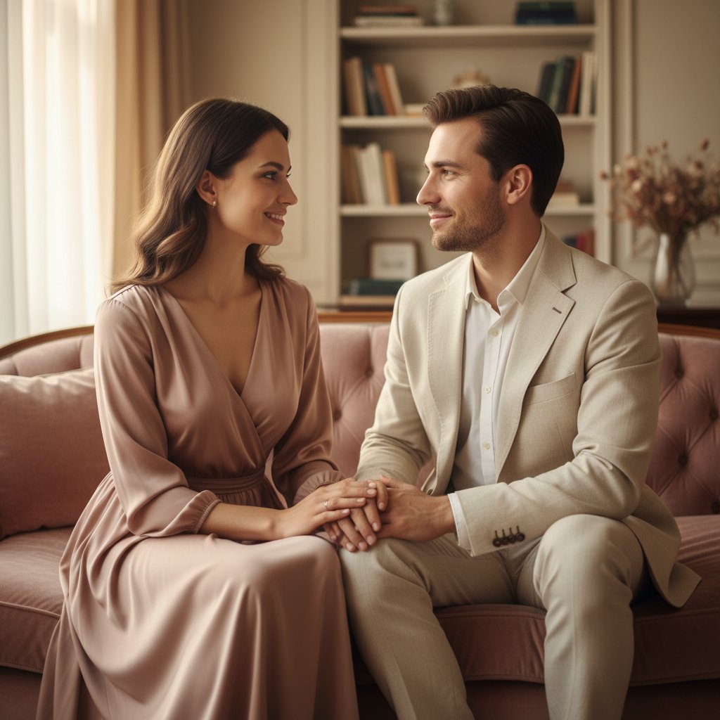 Couple qui communique avec tendresse - exprimer ses besoins sexuels